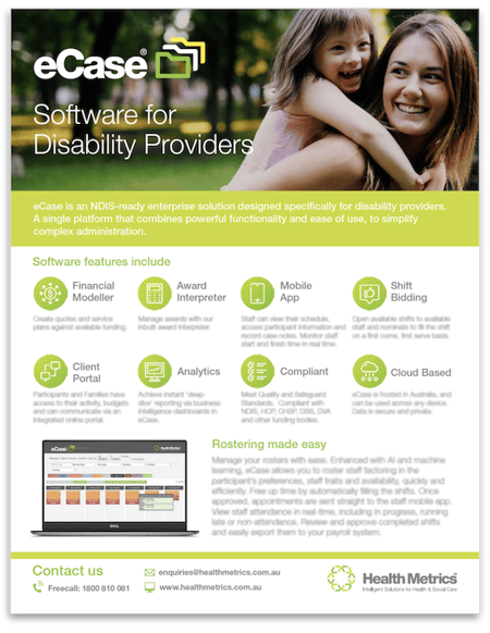 eCase Disablity Flyer Image